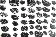 ნახატი, შავი ვარდები