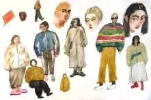 The artwork illustrated the variety of people