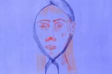 ნინო გავაშელის ნამუშევარი "გოგონა თავსაფრით"