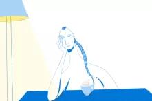 ნინო გავაშელის ნამუშევარი "ფიქრი"