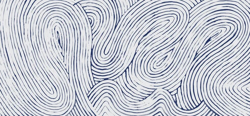 Abstract image of blue waves.